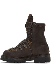 Guidi Brown Leather Lace Up Boots