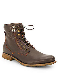 Andrew Marc New York Campbell Leather Lace Up Boots
