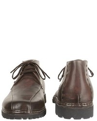 Pakerson Dark Brown Handmade Italian Leather Ankle Boots