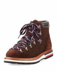 Moncler Fashion Leather Mountain Boot Brown