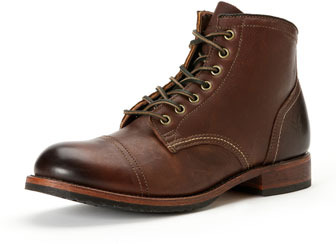 Frye Logan Captoe Boot Dark Brown | Where to buy & how to wear