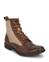 Levis Maine Lace Up Light Brown Mid Boots