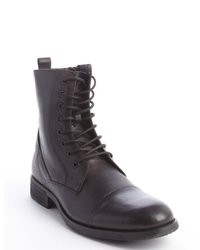 Kenneth Cole New York Dark Brown Leather Perfect Time Ing Lace Up Boots