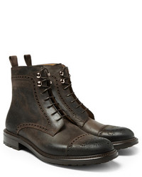 Okeeffe Waxy Commander Balantyne Leather Brogue Boots