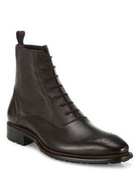 Mezlan Paneled Leather Ankle Boots