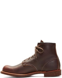 Brooks Brothers Red Wing For 4522 Brown Pebble Leather Boots