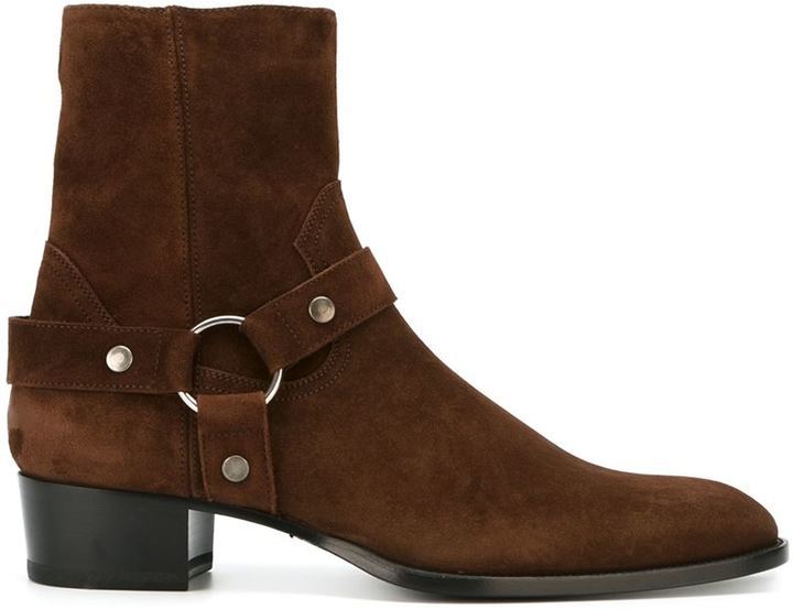 Saint laurent sales wyatt ankle boots