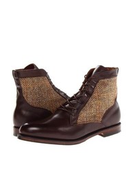 Shaker Heights Boots Brown Leathertan Tweed