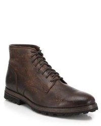 Frye William Leather Lace Up Boots