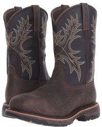 Ariat Workhog Wide Square Toe H2o Ct Work Pull On Boots