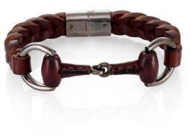 Hermes horsebit bracelet AG925 leather color Silver Brown hardware