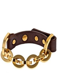 Fornash Cusp Leather And Chain Bracelet