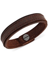 Fossil Classic Brown Leather Bracelet