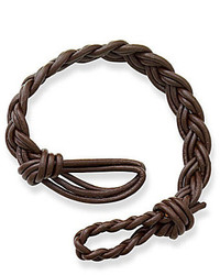 James Avery Dark Brown Woven Leather Bracelet