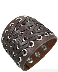 Overstock Genuine Leather Bali Power Bracelet