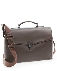 Hugo Boss Boss Absolute Smooth Leather Gusset Briefcase