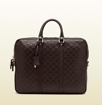 gucci briefcase brown