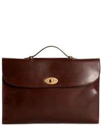 Brooks Brothers Distressed Leather Briefcase