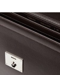 Valextra Cross Grain Leather Briefcase