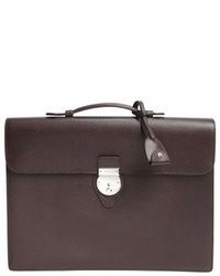 Gucci Dark Brown Leather Briefcase