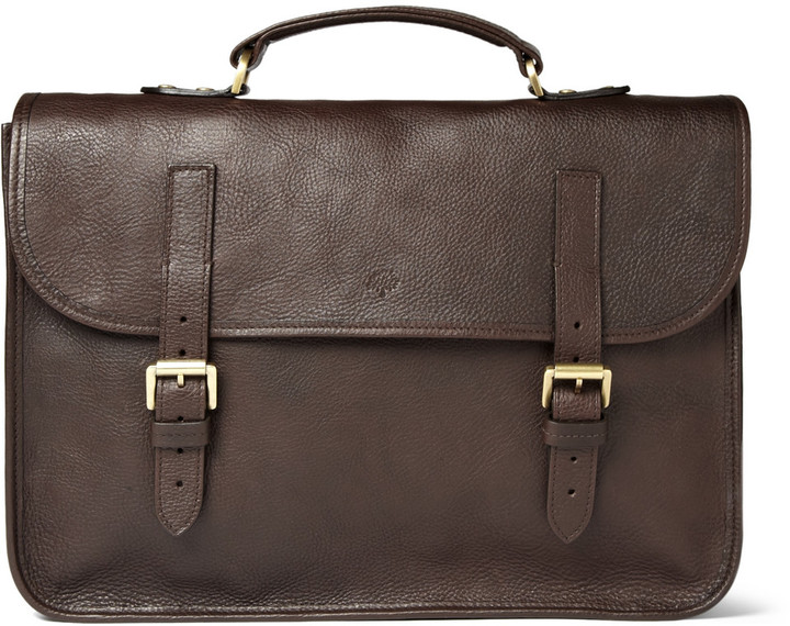 mulberry leather briefcase