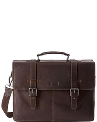 Kenneth Cole Reaction Flappy Go Lucky Colombian Leather Flapover Brief Briefcase Bags