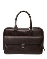 Giorgio Armani Saffiano Embossed Leather Briefcase