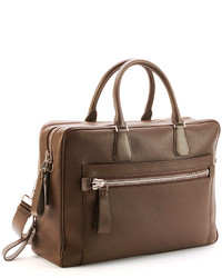 Tom Ford Leather Computer Briefcase Brown