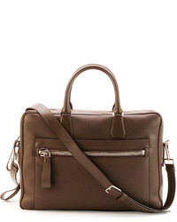 Tom Ford Leather Computer Briefcase Brown