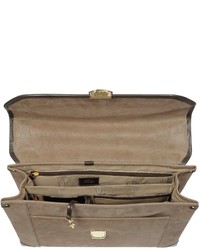 Bric's Life Double Gusset Micro Suede Briefcase
