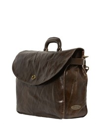 Officine Creative Brushed Leather Briefcase
