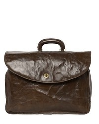 Officine Creative Brushed Leather Briefcase