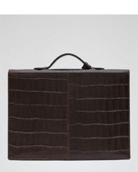 Reiss Patas Textured Leather Briefcase