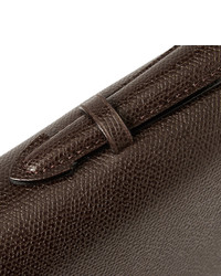 Valextra Pebbled Leather Portfolio Style Briefcase