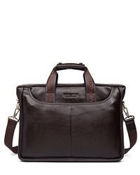 Dark Brown Leather Briefcase