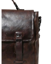 Vintage Effect Leather Briefcase