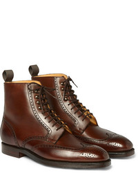George Cleverley Bryan Leather Brogue Boots