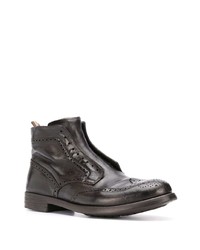Officine Creative Perforated Lace Up Boots