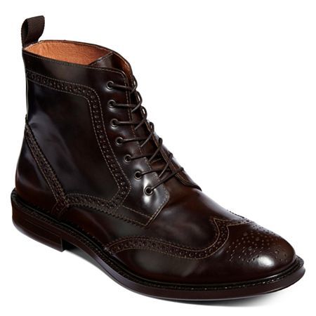 Stafford Kent Wingtip Boots, $59 | jcpenney | Lookastic