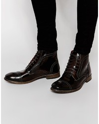 Base London Sunbeam Leather Brogue Boots