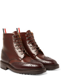 Thom Browne Two Tone Leather Brogue Boots