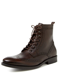 a. testoni Wingtip Lace Up Boots