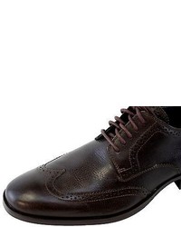 Cole Haan Copley Wing Tip Derbyoxford Chestnut Brown Leather Brogue Shoes