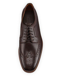 Cole Haan Giraldo Luxe Wing Tip Leather Oxford Chestnut