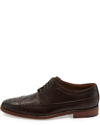 Cole Haan Giraldo Luxe Wing Tip Leather Oxford Chestnut