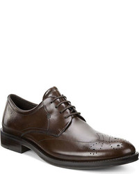 Ecco Henley Tie Oxford Mink Leather Brogues