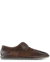 Marsèll Distressed Laceless Brogue Shoes