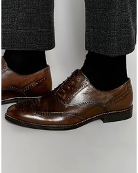 Red Tape Smart Brogues In Brown Leather