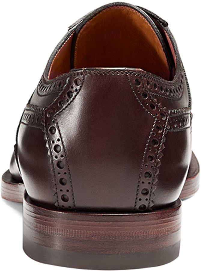 Gucci Leather Lace-up With Bee Web In Nero, ModeSens