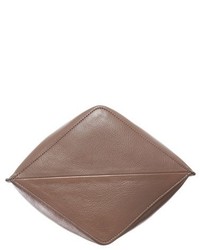 Aquatalia Leather Bucket Bag Beige